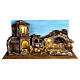 Presepe con luci 10 cm scenografie 40x75x30 cm s1