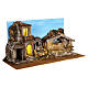 Presepe con luci 10 cm scenografie 40x75x30 cm s4