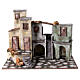 Borgo cittadino presepe 12 cm ambientazione 45x60x35 cm s1