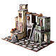 Town houses with mountain 12 cm nativity setting 45x60x35 cm s3