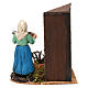 Woman by the fireplace for Neapolitan Nativity scene 8 cm s4
