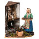 Fireplace scene, 8 cm Neapolitan nativity s1