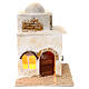Two-storey Arab house with dome, 40x20 cm. Crib 6-8cm. s1