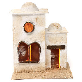 Arab house in two parts, dome and arched window 30x25x20 cm