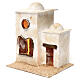 Arab house in two parts, dome and arched window 30x25x20 cm s2