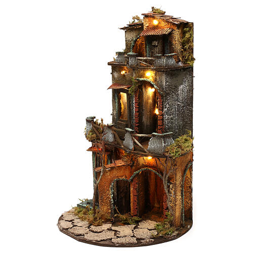 Three floor miniature house with round base, 35x25 cm 2