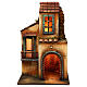 Ambientazione presepe napoletano stile 700 illuminata internamente 40x25x20 s1
