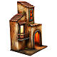 Ambientazione presepe napoletano stile 700 illuminata internamente 40x25x20 s3