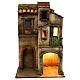 House with double arch and windowed doors, 42x30x20 cm Neapolitan nativity s1