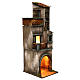 Krippenhaus mit Stall und Balkon 50x15x20cm neapolitanische Krippe s3