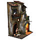 Building with stable and figurines for Neapolitan Nativity Scene 40x30x20 cm s4