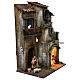 Village with stable and complete Neapolitan nativity statues, 40x30x20 cm s4