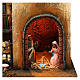 Neapolitan Nativity scene setting with statues and Holy Family 40x30x20 cm s2