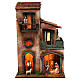 Nativity scene setting house with Holy Family, terracotta statues included 45x30x20 cm s1