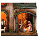 Nativity scene setting house with Holy Family, terracotta statues included 45x30x20 cm s2