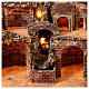 Ambientazione borgo con cascata e mulino 50x50x40 cm presepe napoletano s2