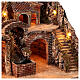 Ambientazione borgo con cascata e mulino 50x50x40 cm presepe napoletano s4