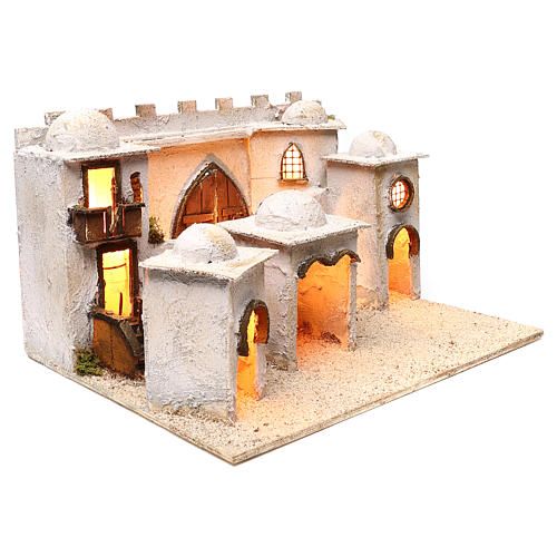 Arab town with wall and dome 30x50x40 cm, Neapolitan nativity 3