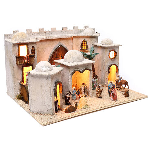 Arab style village 30x50x40 cm with figurines, Neapolitan Nativity 3