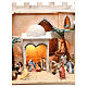 Borgo arabo dimensioni 30x50x40 cm completo di personaggi presepe Napoli s4
