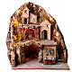 Village with stable and fountain 40x40x30 cm, Neapolitan Nativity setting s5