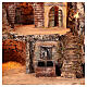 Borgo con fontana e grotta presepe napoletano 40x40x30 cm s2