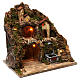 Lighted village with stable and fountain 40x40x30 cm, Neapolitan Nativity s3