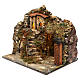 Neapolitan Nativity scene setting, village with stairs and oven 35x40x30 cm s2