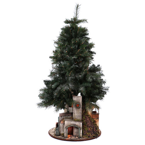 Neapolitan nativity tree 150 cm, for 8 cm figures 5