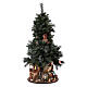 Neapolitan nativity Christmas tree village 150 cm with 8 cm figures s5