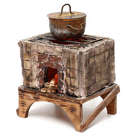 Neapolitan Nativity Scene: Neapolitan Nativity scene, wood oven 18-22 cm