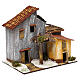 Miniature house with shed and alley 18x20x13 cm, for 6 cm nativity s3