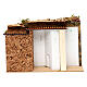 Terraced houses with 3 entrances and stable 25x35x20 cm for nativity scenes of 6-7 cm s4