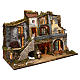 Décor ruelle cabane et santons 60x80x45 cm crèche 10 cm s3