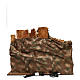 Ambientazione vicoletto capanna e personaggi 60x80x45 cm presepe 10 cm s4