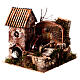 Water mill with cottage, electric powered 25x20x25 cm for 7 cm nativity s3