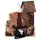 Water mill with cottage, electric powered 25x20x25 cm for 7 cm nativity s5
