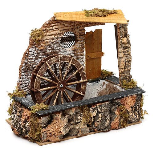 Watermill with working pump, for 13 cm nativity online sales on