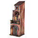 Neapolitan Nativity scene setting, two floors house 55x20x20 cm s2