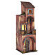 Neapolitan Nativity scene setting, two floors house 55x20x20 cm s3