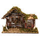 Stable with fountain and hay, 10 cm nativity s1