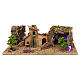Grotto with houses, 7 cm nativity s1