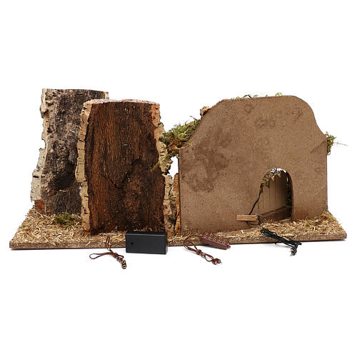 Nativity stable with trees and 10 cm Moranduzzo nativity 4