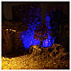 Cabaña con árboles belén y luz nocturna 10 cm s4