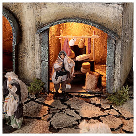 Neapolitanische Krippe: Krippenszenerie neapolitanisches Dorf, 55x40x40 cm, Modul 1, für 8 cm Figuren