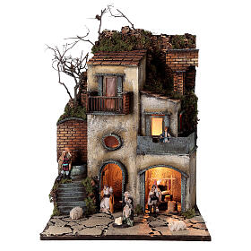 Belén napolitano: Pueblo belén napolitano 55x40x40 cm módulo 1