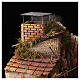 Neapolitan nativity village with 8 cm figures and oven 55x40x40 module 4 statues. s6