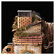 Borgo presepe Napoli forno VERO FUMO 55x40x40 cm mod. 4 con statue s2