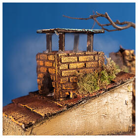 Neapolitan Nativity Scene: Neapolitan nativity village 8 cm figures with oven 55x40x40 module 4 Neapolitan Nativity Scene: Neapolitan nativity village 8 cm figures with oven 55x40x40 module 4