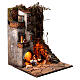 Neapolitan nativity village with 8 cm figures and well 55x40x40 module 5 statues. s5